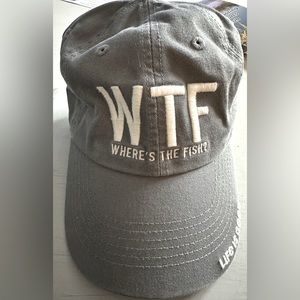WTF Hat (Where's the Fish?) Life is Good brand